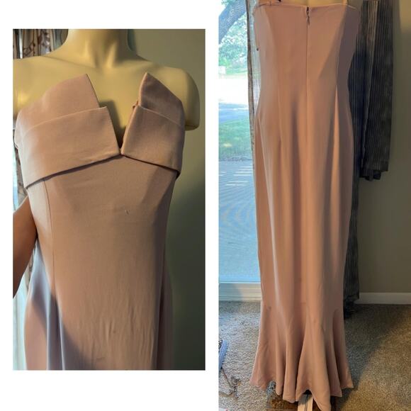 Brandon Maxwell Pink Long Dress - Picture 1 of 9